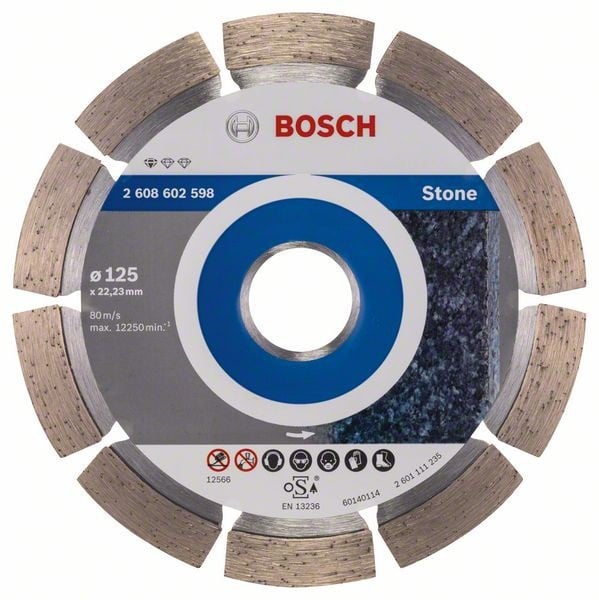 Bosch Disc diamantat Standard for Stone 125x22,23x1.6x10mm