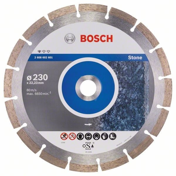 Bosch Disc diamantat Standard for Stone 230x22.23x2.3x10mm