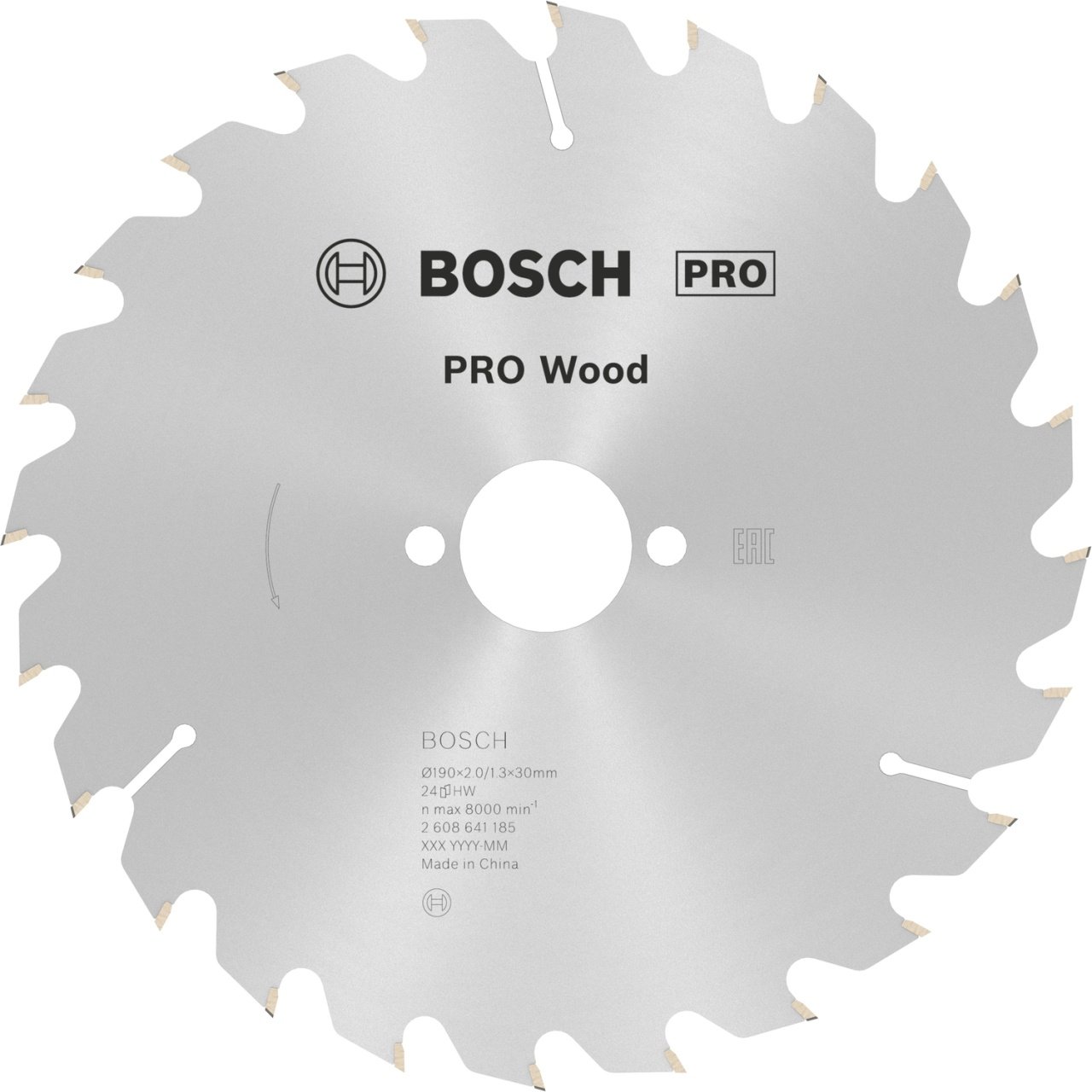 Bosch Panza ferastrau circular ProWood 190x30x2/1.3mm, T24