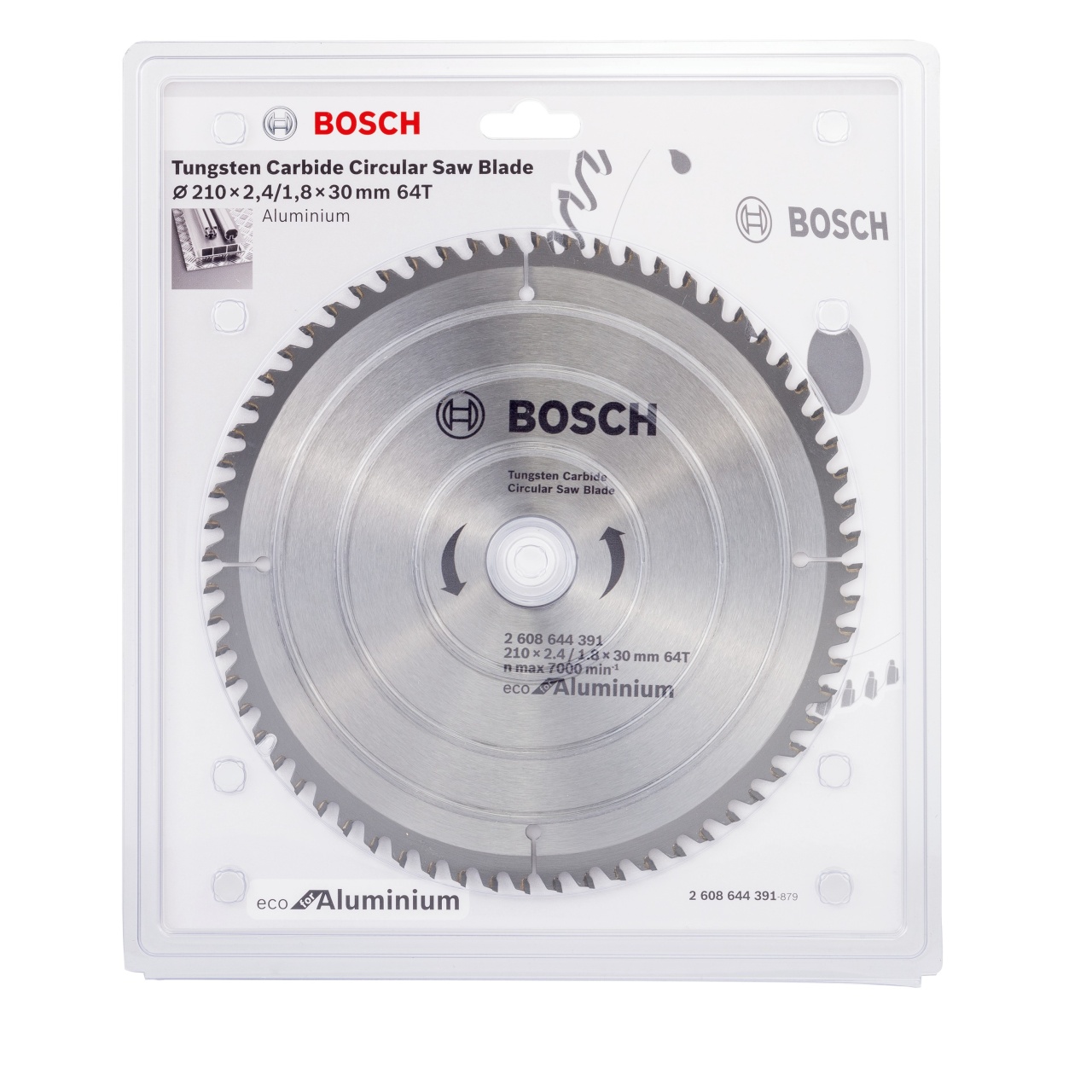 Bosch Panza fierastrau circular Eco for Aluminium, 210x30x2.4mm, 64T - 1 | YEO
