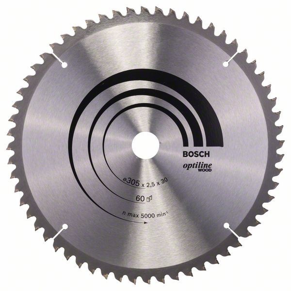 Bosch Panza fierastrau circular Optiline Wood, 305x30x2.5mm, 60T