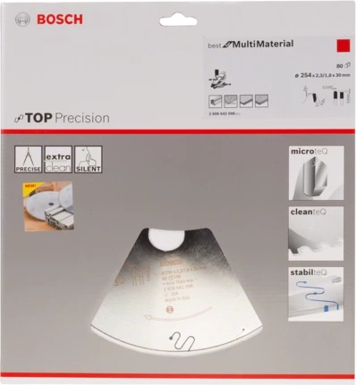 Bosch Panza fierastrau circularTop Precision Best for Multi Material, 254x30x2.3mm, 80T - 1 | YEO
