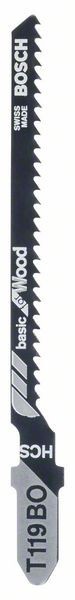 Bosch Set 5 panze fierastrau vertical T 119 BO Basic for Wood, 83mm