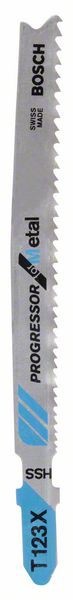 Bosch Set 5 panze fierastrau vertical T 123 XF Progressor for Metal, 100mm