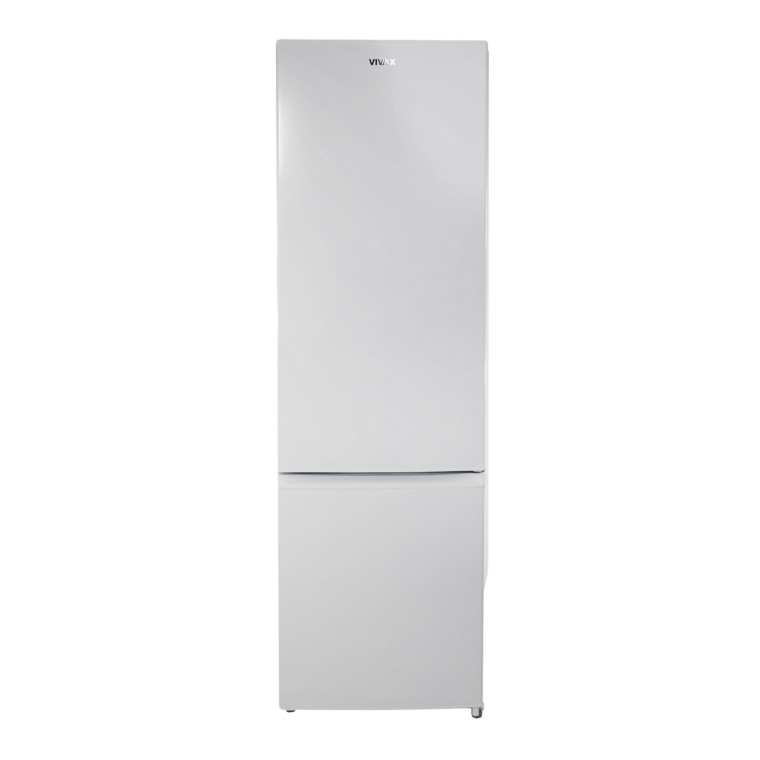 Combina frigorifica VIVAX CF-259ELF W, 262 L, Clasa E, Low Frost, Termostat reglabil, Iluminare LED, Suprafata painted metal, Usi reversibile, H 180 cm, Alb