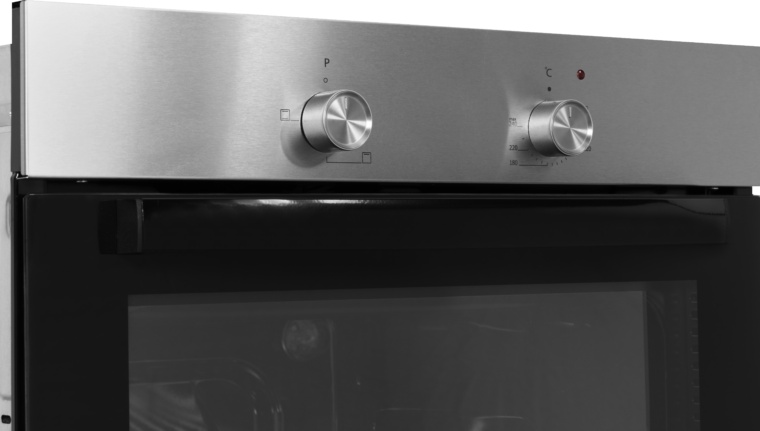 Cuptor incorporabil VIVAX BO-624MH X, Electric, Clasa A, 62L, Trei programe, Grill, Temperatura ajustabila, 2200W, Lumina, Ventilatie tangentiala de racire, Sticla neagra - 3 | YEO