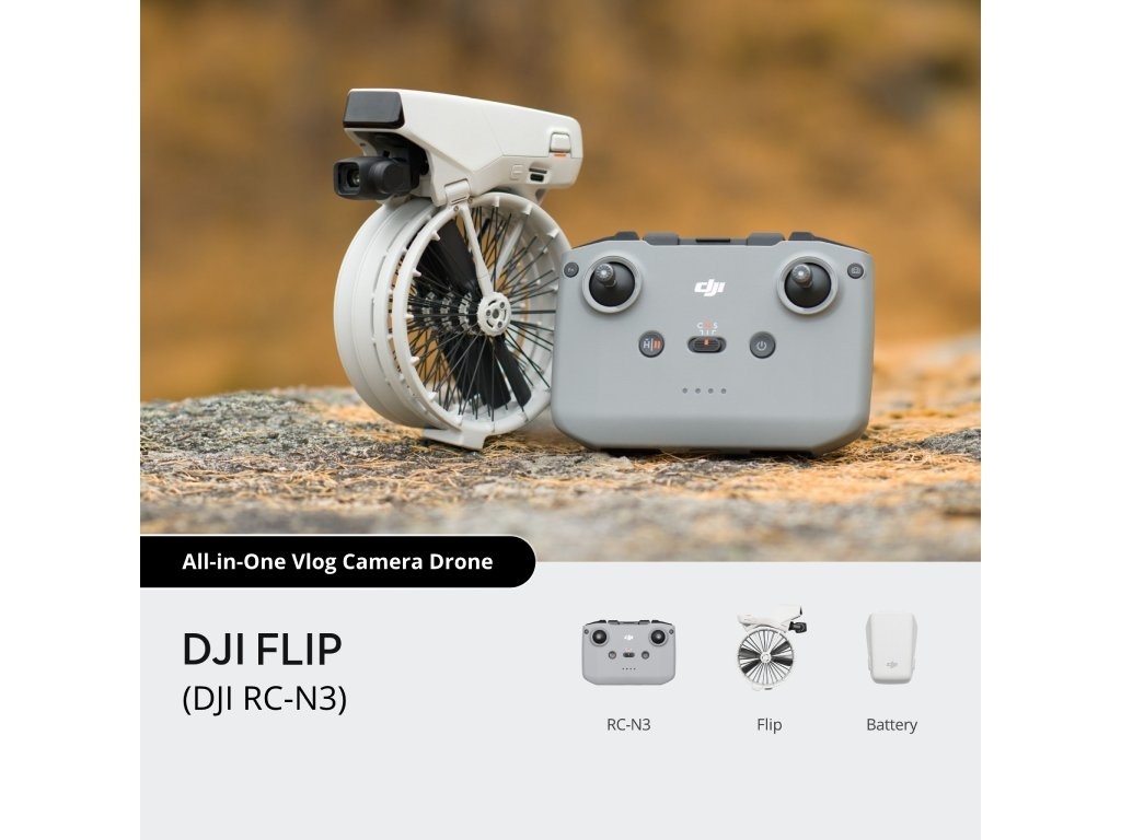 Drona DJI FLIP 4K/60, 48MP, RC-N331min autonomie