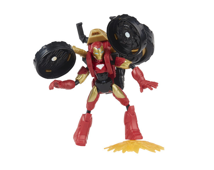 Figurina Bend and Flex Avengers - Iron Man Flex Rider