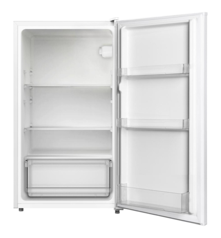 Frigider cu o usa VIVAX TTL-93E, 93L, Clasa E, Termostat reglabil, Usa reversibila, Suprafata painted metal, 3 Rafturi de Sticla securizata, H 85 cm, Alb - 1 | YEO