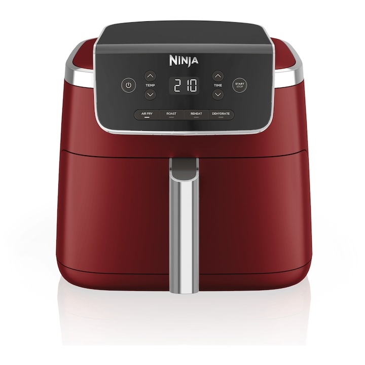 Friteuza cu aer cald Ninja AF140EUCM, 2000 W, 4.7L, oprire automata, 4 programe de gatit, visiniu