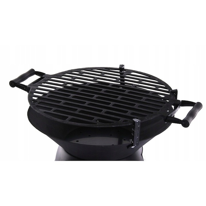 Gratar pe carbune Landmann, Fonta, 35 cm, Inaltime reglabila, Negru - 1 | YEO