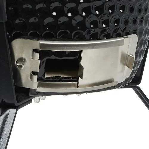Gratar pe carbuni Kamado Osaka, structura ceramica, 55.5x43x47 cm, Negru - 3 | YEO