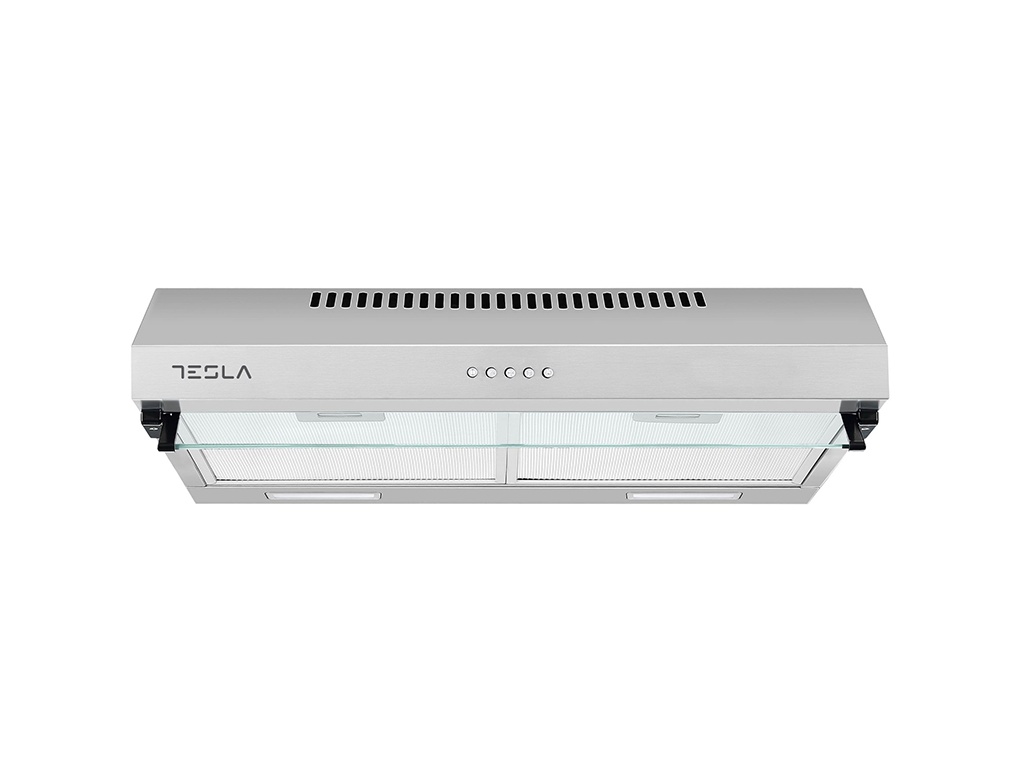 Hota traditionala Tesla DB601AX, 3 trepte, 60cm350m3/h, LED 2x2W, 2 motoare, 60cm, inox