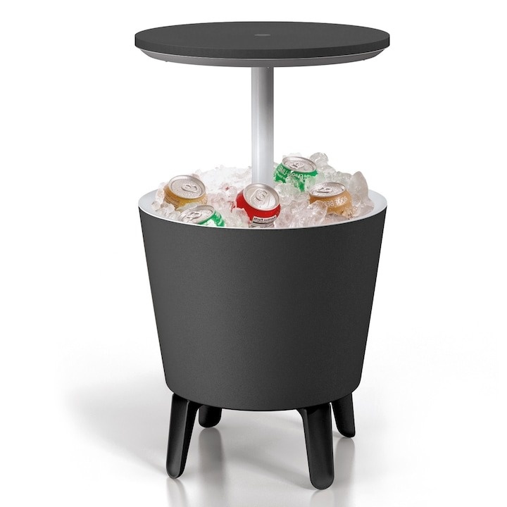 Lada frigorifica pentru bauturi Keter Cool Bar, plastic, 50 x 50 x 57-83 cm, Antracit