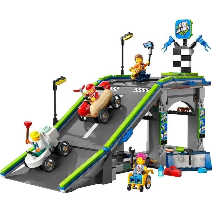 LEGO® City - Fara limite: Rampa pentru curse de masini 60460, 436 piese - 1 | YEO