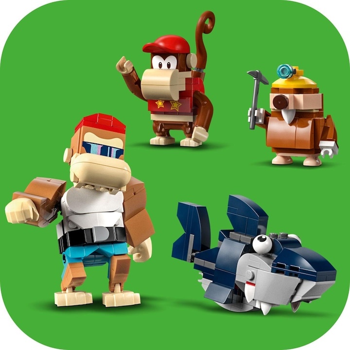 LEGO® Super Mario - Set de extindere - Plimbarea cu vagonetul minier a lui Diddy Kong 71425, 1157 piese - 1 | YEO