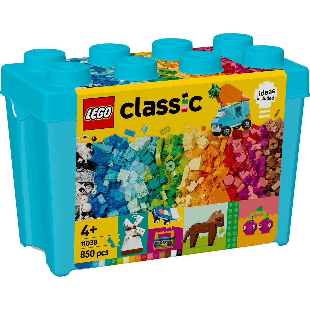 LEGO Classic - Cutie Creativa cu Caramizi 11038, 850 piese