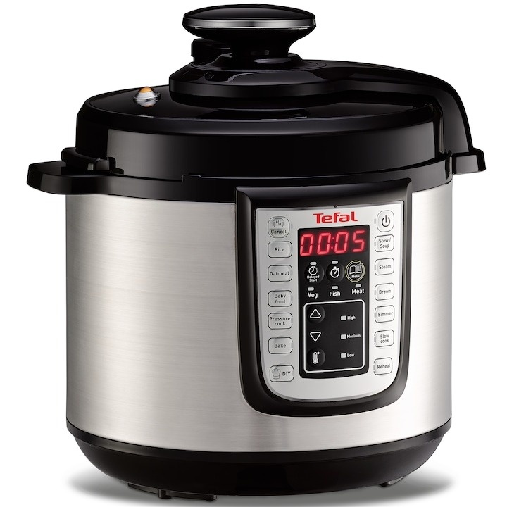 Oala sub presiune electrica Tefal CY505E30 One Pot, 1200 W, 5.8 L, 25 de programe, pastrare la cald, Negru - 2 | YEO