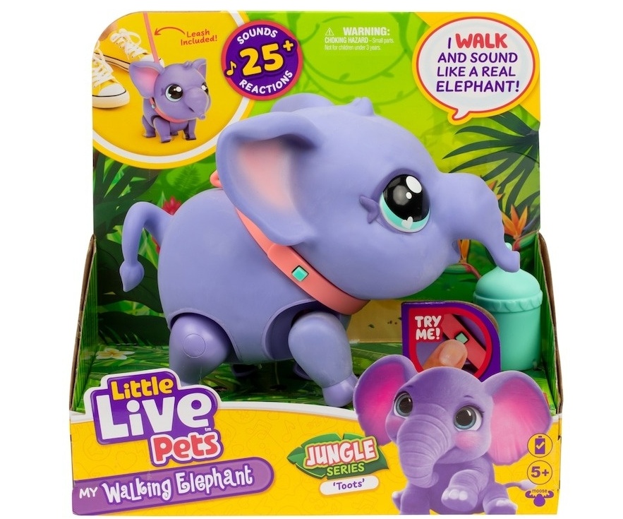 Pachet - Jucarie interactiva Little Live Pets - My Pet, Pinguinul Waddles + Jucarie interactiva Little Live Pets - My Pet, Elefantul Toots - 1 | YEO