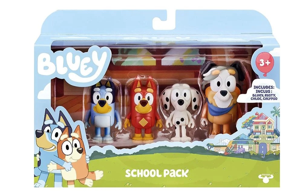 Pachet - Set de joaca Bluey - Casa familiei, cu figurina inclusa + Set 4 figurine Bluey - Bluey la scoala - 1 | YEO