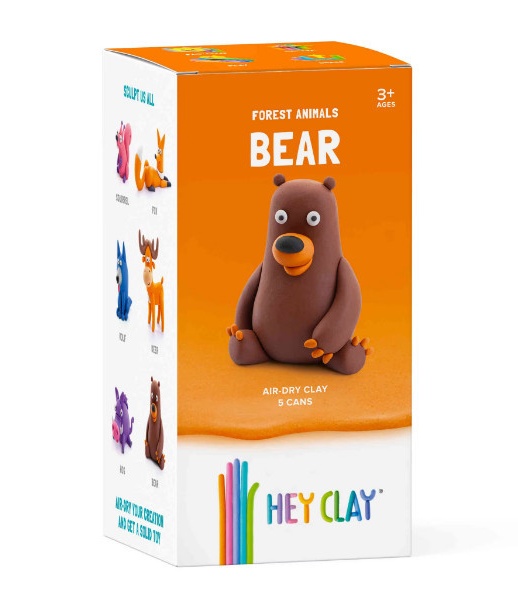 Pachet - Set de joaca interactiv Little Live Pets - Mama Surprise + Set Hey Clay Forest Animals - Urs - 1 | YEO