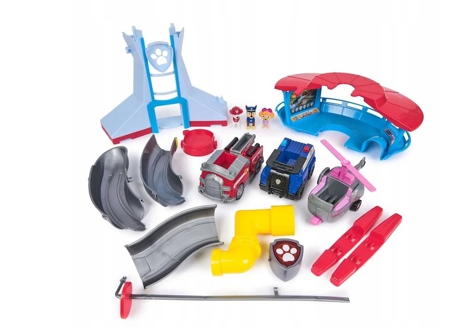 Pachet - Set de joaca Paw Patrol - Lookout Tower cu vehicule + Labute de Erou Paw Patrol The Movie - Chase de Plus