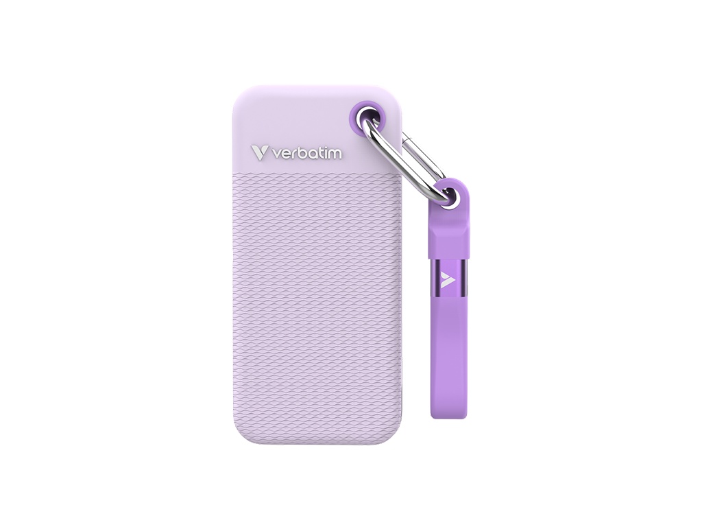 Pocket SSD USB 3.2 Gen 2 1TB White/Purple Verbatiminclude doua carcase colorate