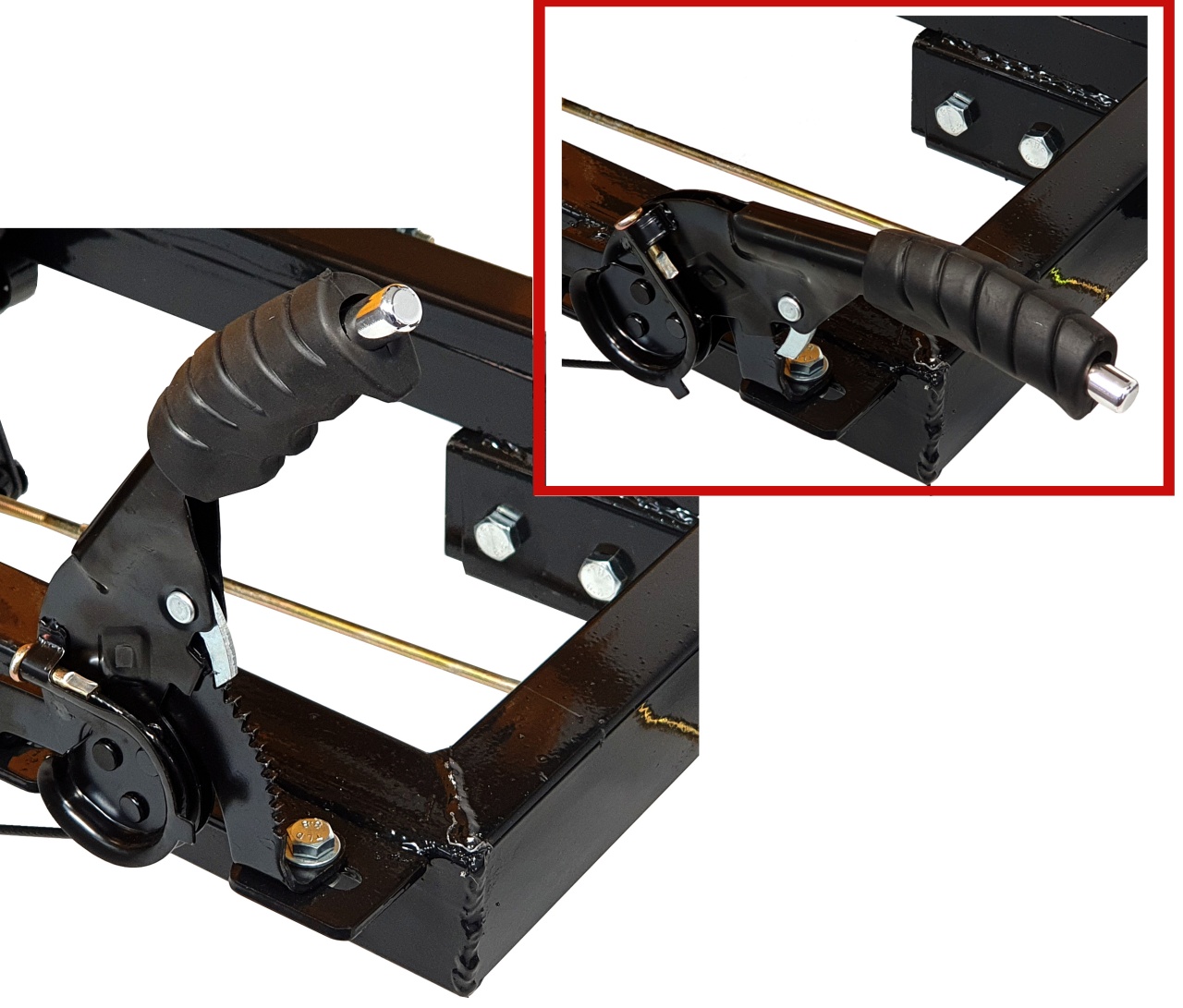 ProGARDEN Campo RM500C remorca 500kg motocultor, 1 osie, prindere bolt, roti profil rutier 5.00-12, 4 prezoane, RIM 3.00B