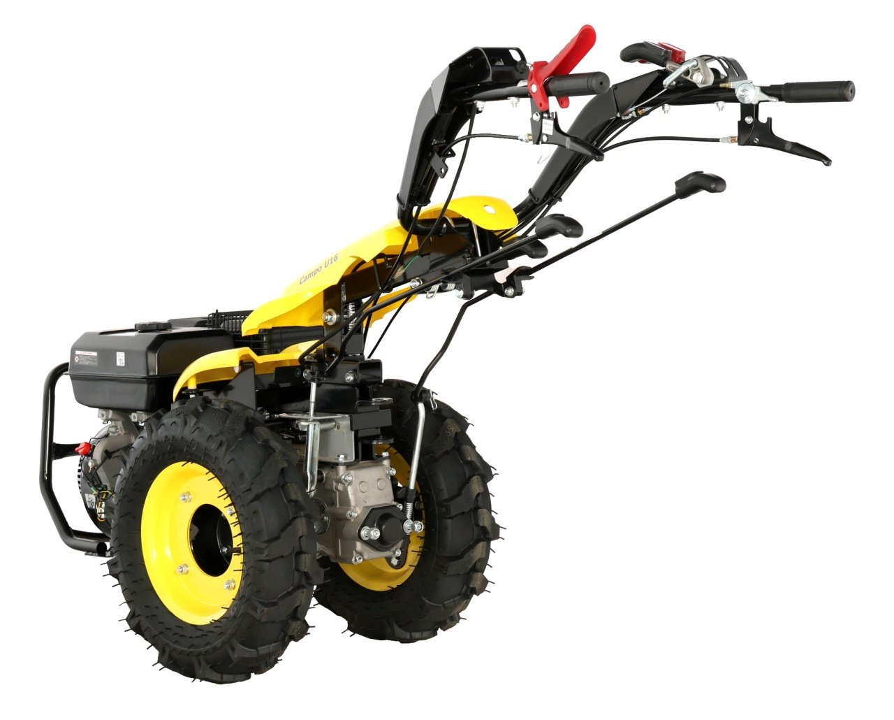 ProGARDEN Campo U16 motocultor multifunctional 14CP, benzina, EU V, pornire la sfoara, 3+2 viteze, reductor + FT90 freza tractata 900mm