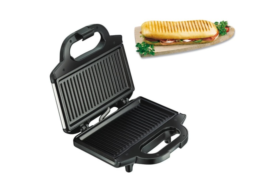 Sandwich-maker Tefal SM157236, 700W, maner izolat, sistem de blocare, invelis antiaderent, Negru - 1 | YEO