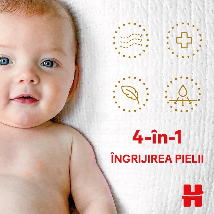 Scutece Huggies Extra Care 2, Mega, 3-6 kg, 82 buc - 3 | YEO