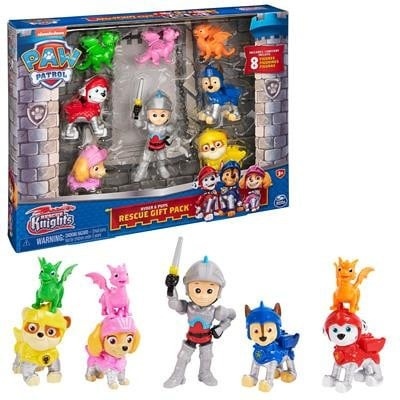 Set 8 Figurine Paw Patrol Rescue Knights Figure Gift Pack, 10cm - 2 | YEO