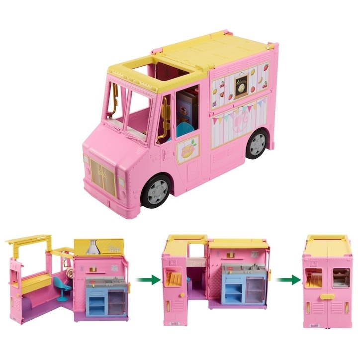 Set de joaca Barbie - Camionul pentru limonada - 1 | YEO