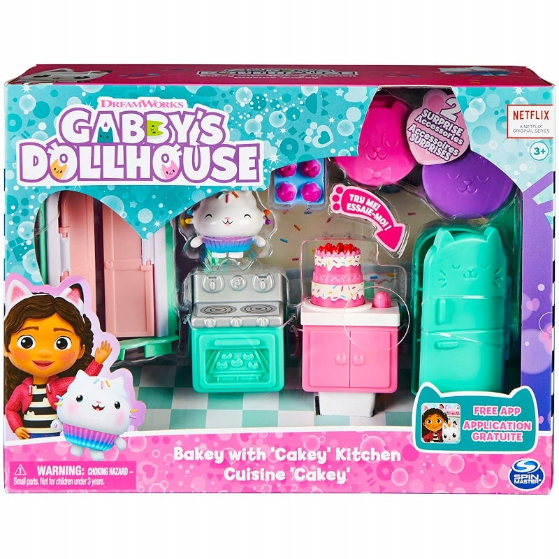 Set de joaca Gabby\'s Dollhouse - Bucataria cu prajituri, 3 ani+