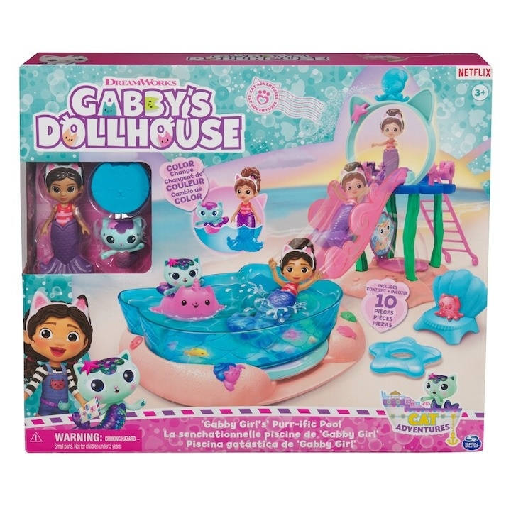 Set de joaca Gabby\'s Dollouse - La piscina cu Gabby