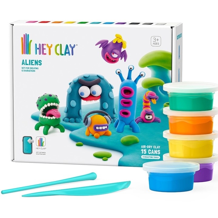 Set Hey Clay - Aliens, 15 cutii - 2 | YEO
