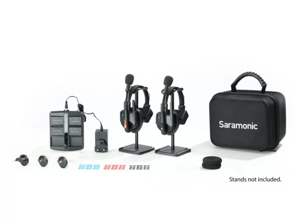 Solutie intercom completa Saramonic WiTalk9 WT2S4xbat, 2 pers, Full-Duplex 1.9GHz, single-ear