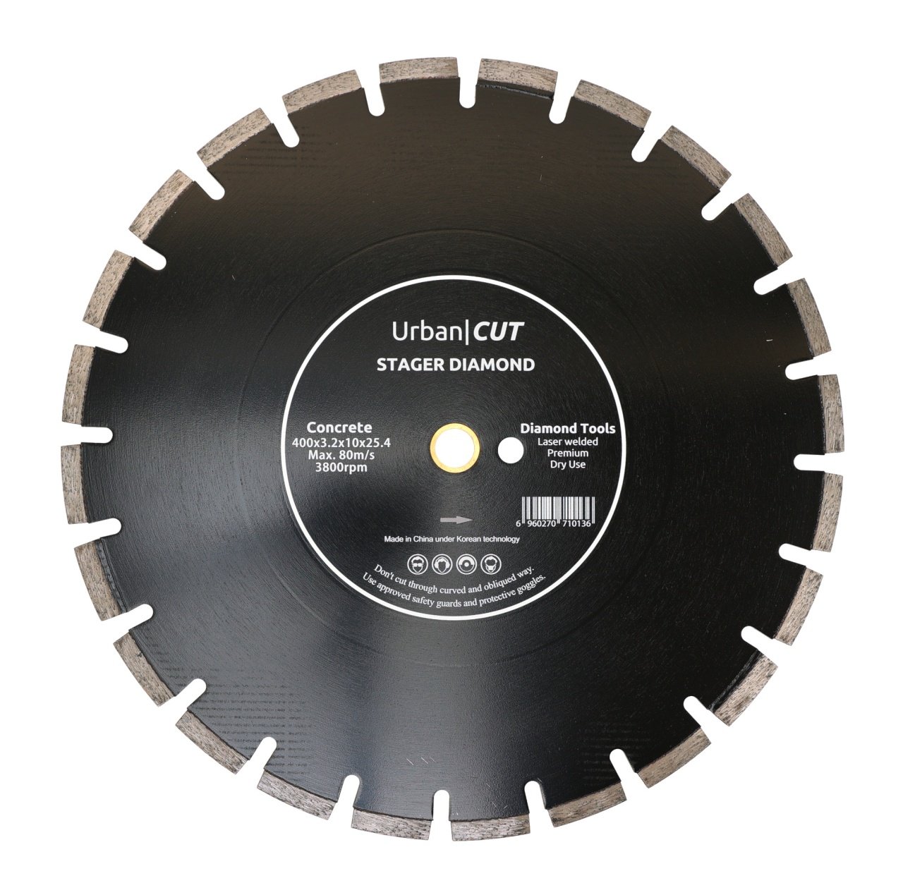 Stager URBAN CUT Disc diamantat 400x3.2x10x25.4-P pentru beton/asfalt