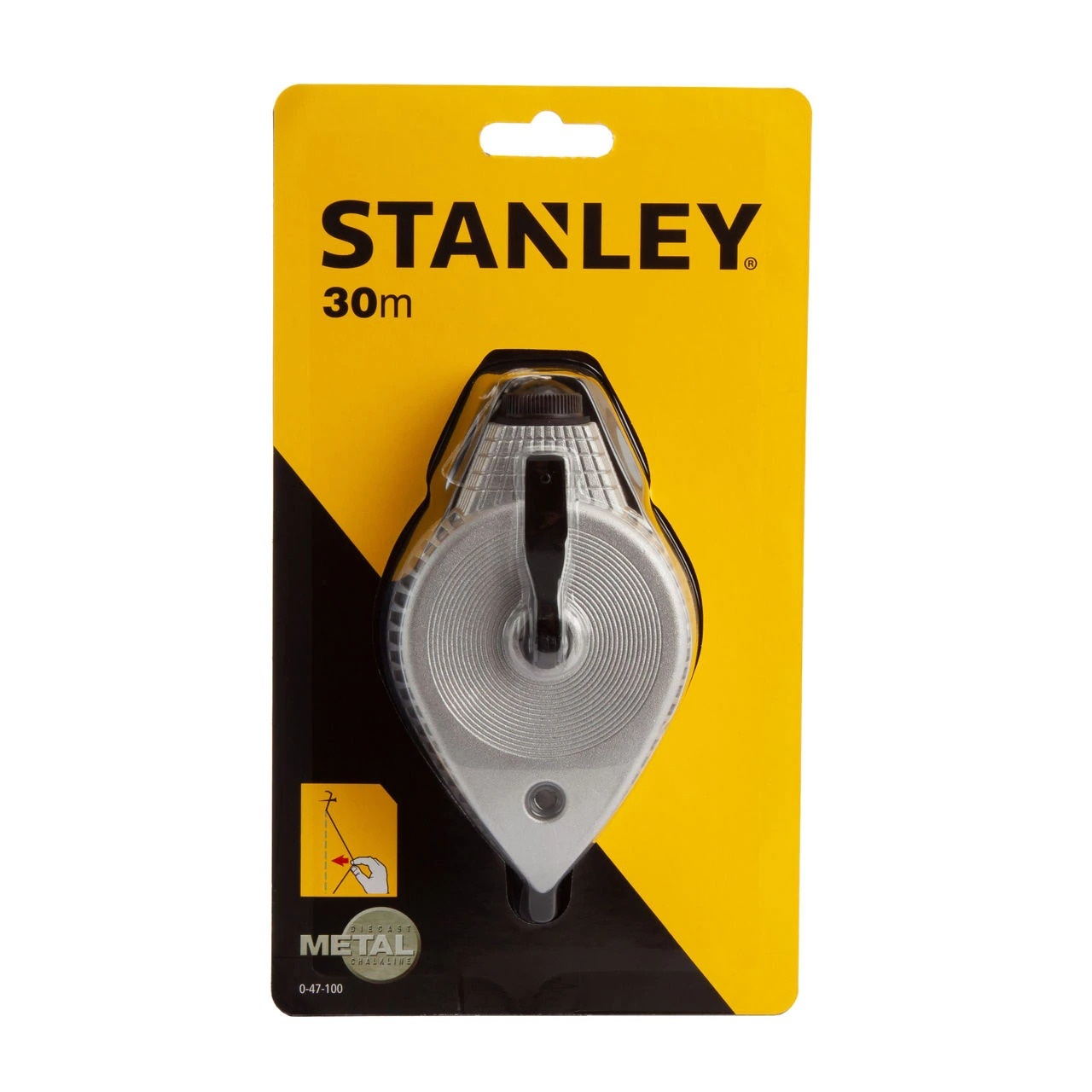 Stanley 0-47-100 Sfoara de trasat din aluminiu, 30m