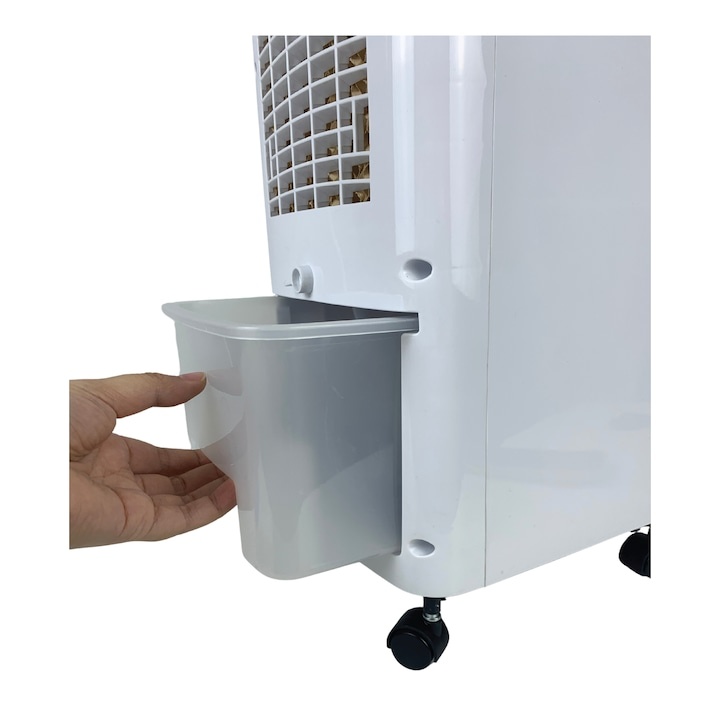 Ventilator cu racire si umidificare aer HAUSBERG HB-5955AB, 3 viteze, telecomanda, temporizator 12 ore, rezervor apa 4 l, portabil, Alb - 3 | YEO