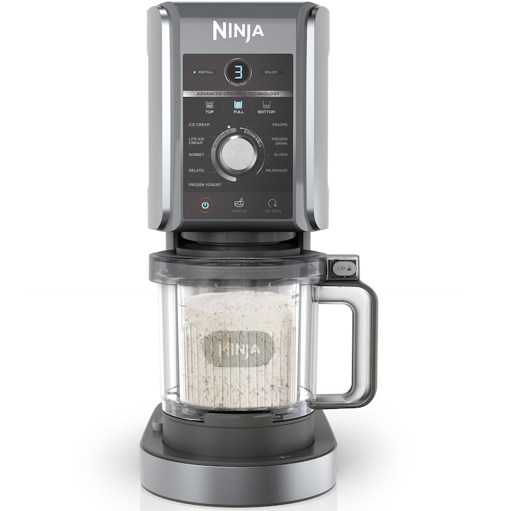 Aparat 11 in 1 pentru inghetata Ninja Creami Deluxe NC501EU, 800 w, 220-240 v, 3.5 a, negru/argintiu - 3 | YEO