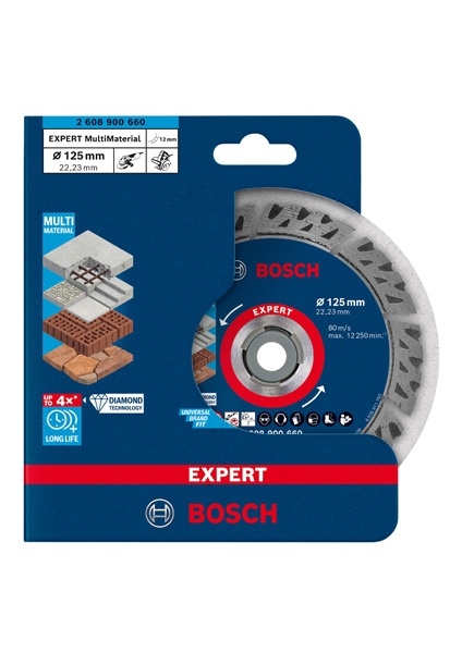 Bosch Disc diamantat Expert MultiMaterial, 2.2x22.23x125mm - 1 | YEO