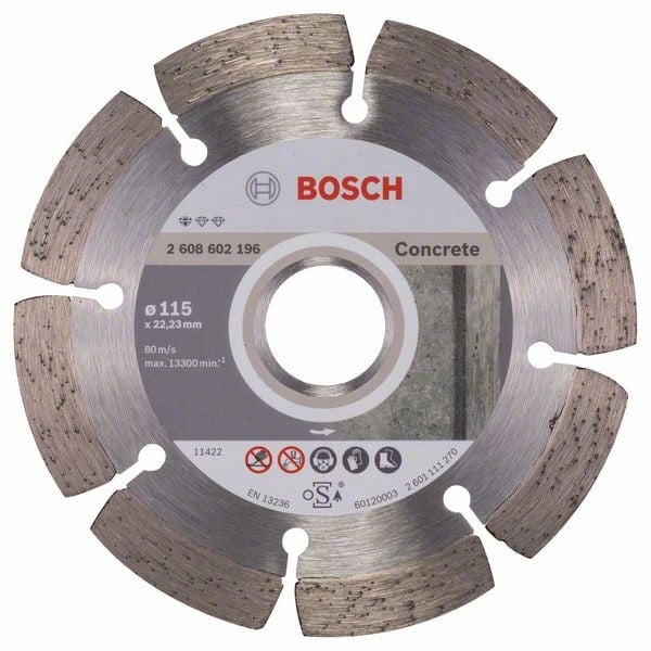 Bosch Disc diamantat Standard for Concrete 115x22,23x1,6x10mm