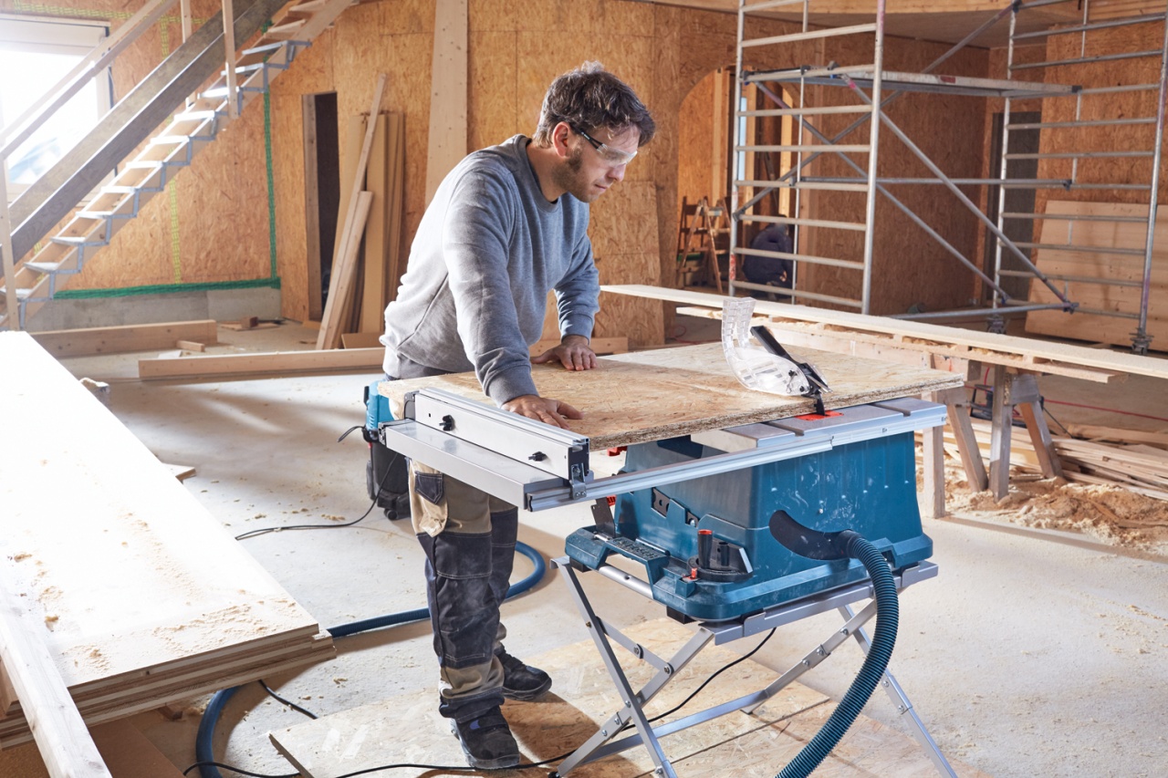 Bosch GTS 635-216 Fierastrau circular de banc 1600 W + GTA 560 Masa de lucru - 1 | YEO
