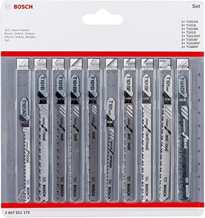 Bosch Set 10 panze fierastrau vertical T Clean Precision