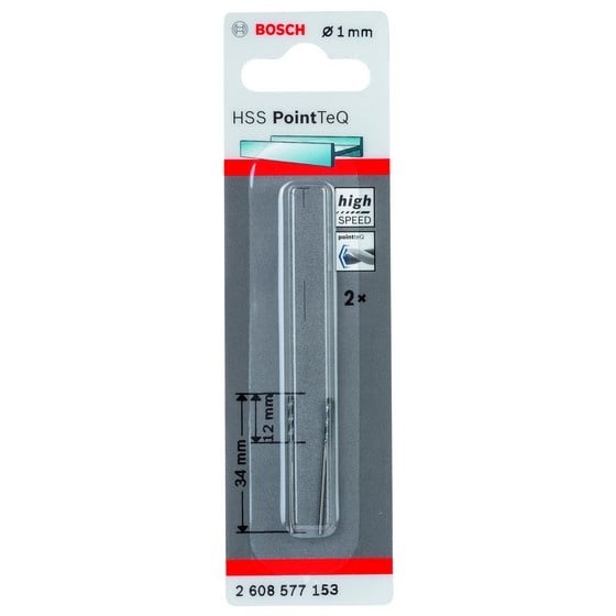 Bosch Set 2 burghie spiral HSS PointTeQ, 1x12mm - 1 | YEO