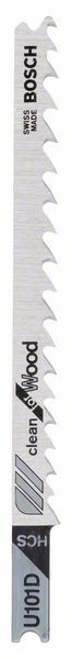 Bosch Set 3 panze fierastrau vertical U 101 D Clean for Wood, 100mm