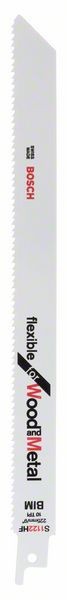 Bosch Set 5 panze fierastrau sabie S 1122 HF Flexible for Wood and Metal, 225mm - 1 | YEO