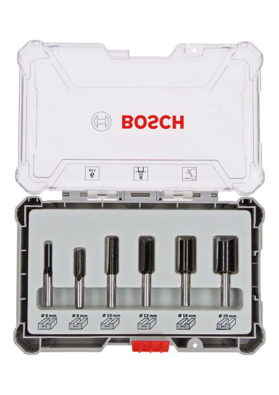 Bosch Set 6 freze HM tija 8mm