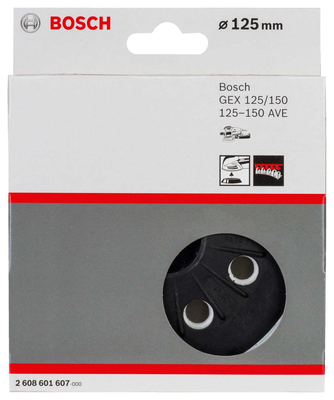 Bosch Taler semidur pentru GEX 125-150 AVE, 125mm, 8 orificii